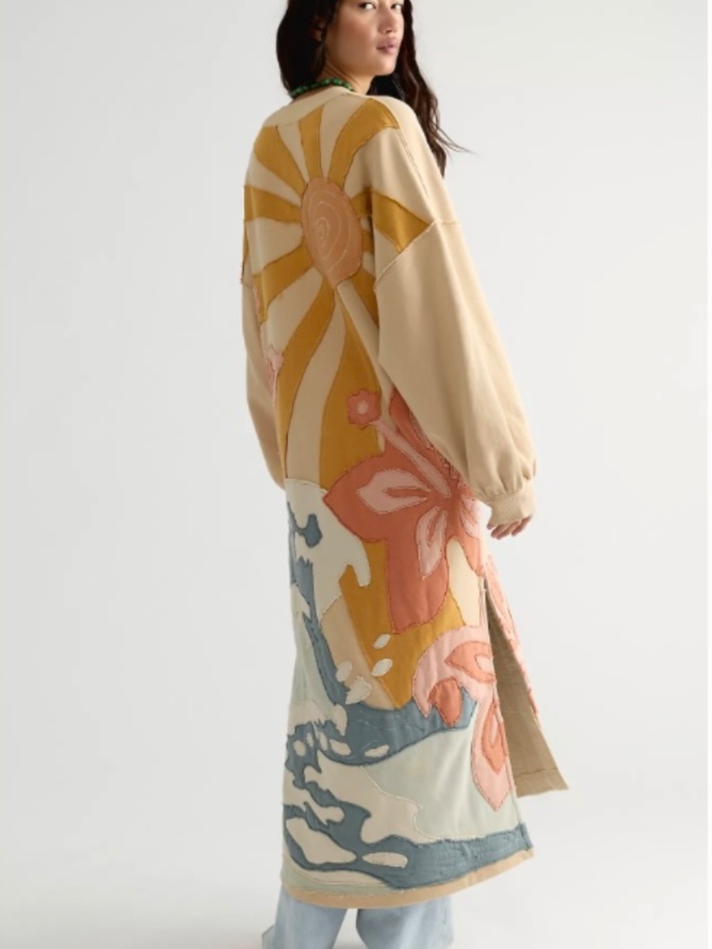 ⭐️Free People⭐️ Wave Length Maxi CARDI NWT 🌺🌴🌊🌺 - Picture 2 of 6
